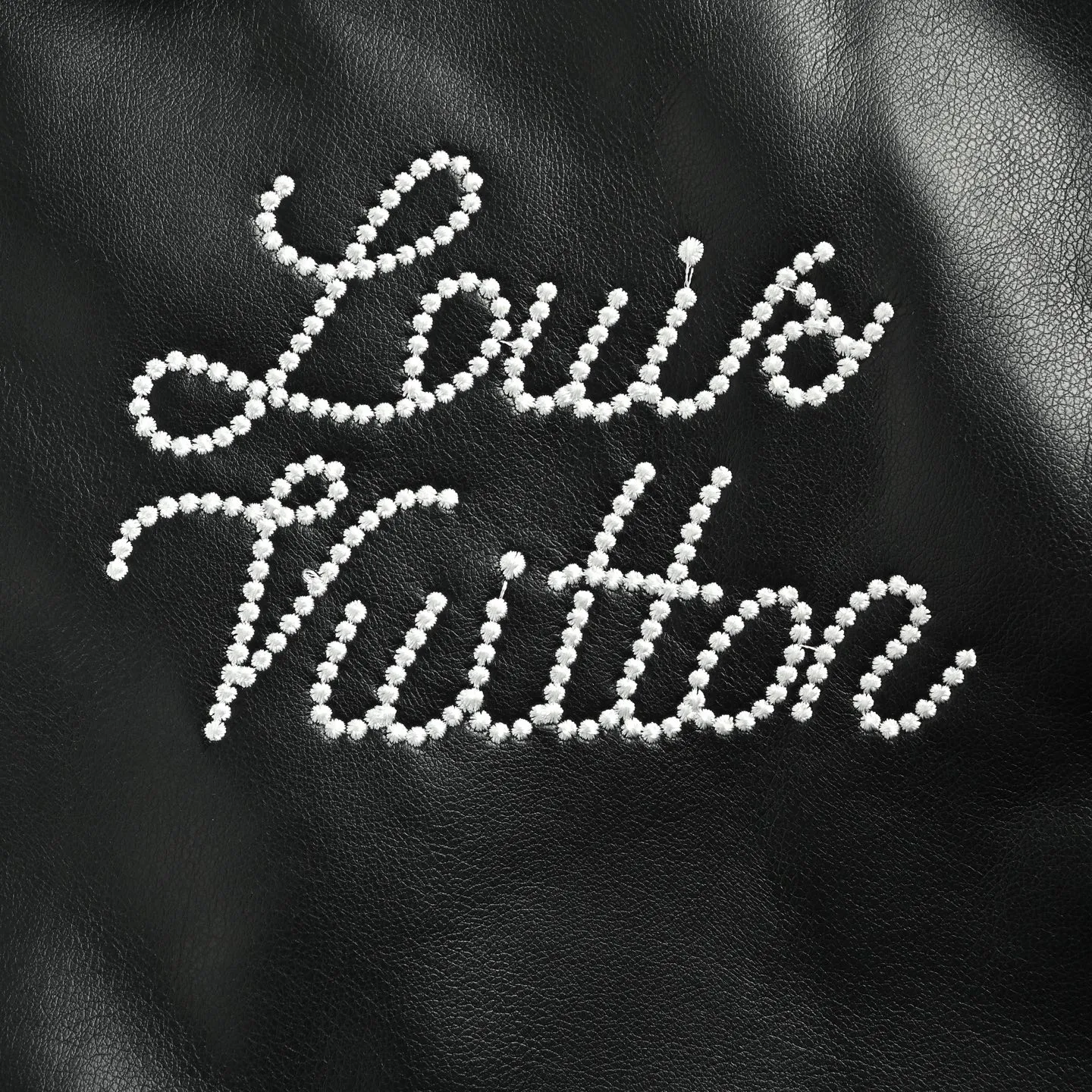 Louis Vuitton/Louis Vuitton Mount Fuji Train Embroidered Lapel Leather Jacket
